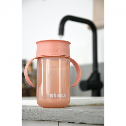 Поїльник - непроливайка Beaba 360° 340 мл рожевий, арт. 913571