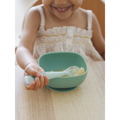 Миска Beaba силіконова на присосці 350 мл оливковий, арт. 913547
