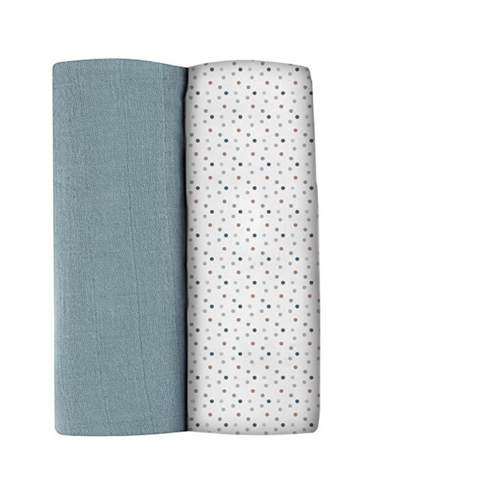 Набір пеленок Beaba муслінових 2 шт (120x120) Крапка, арт. 920392