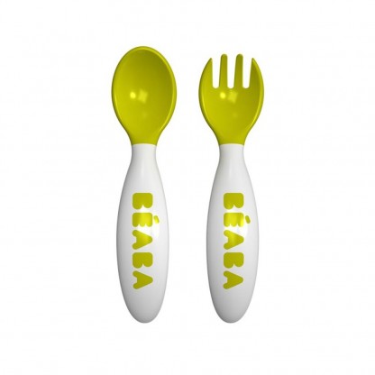 Набор ложка и вилка Beaba neon, арт. 913399