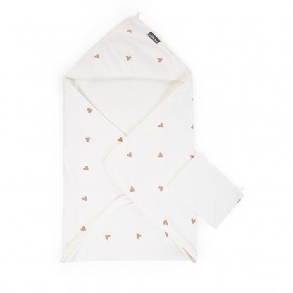 Рушник з капюшоном Childhome 80x80 hearts, арт. CCBCJOH