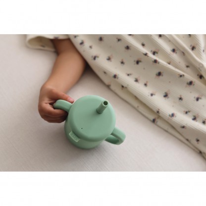 Поїльник Beaba з трубочкою силіконовий 170 мл оливковий, арт. 913573