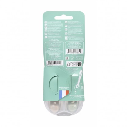 Набір ложок Beaba силіконових 2 шт. 8+ оливковий/рожевий, арт. 913628