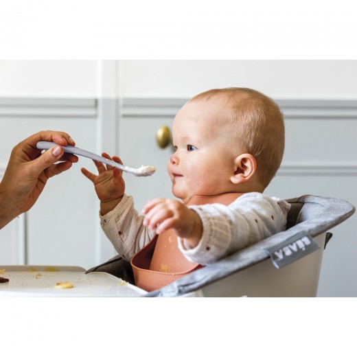 Силиконовые ложечки Béaba серый/зеленый для первого прикорма