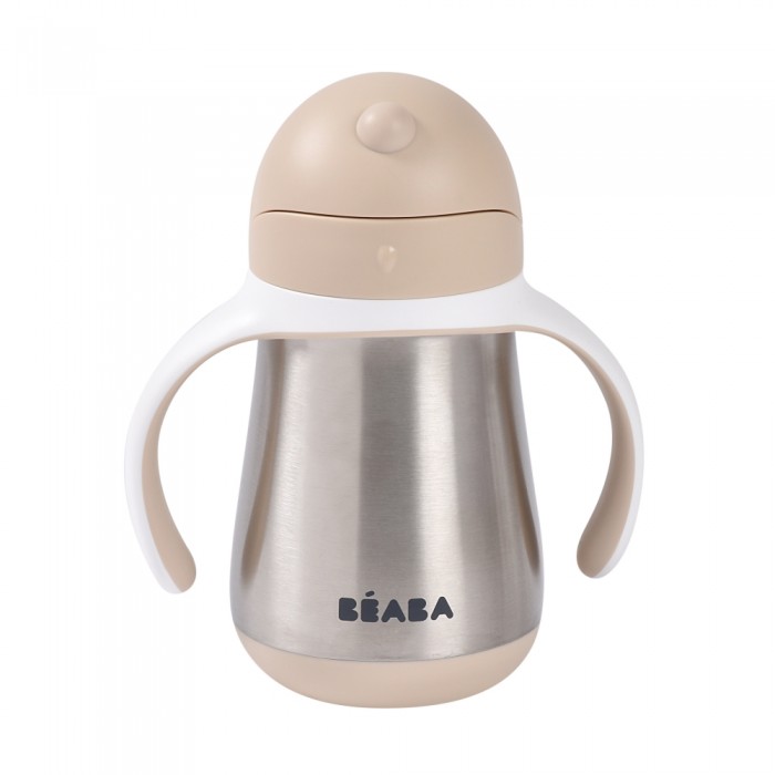 Металлический поильник Beaba с трубочкой 250 мл Металлический поильник Beaba с трубочкой 250 мл