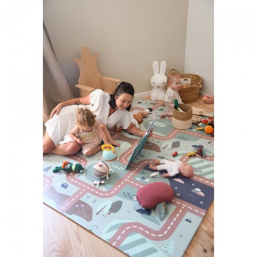 Килимок для розвитку моторики Beaba Arch 200 x 150 см бежевий/зелений , арт. 915074