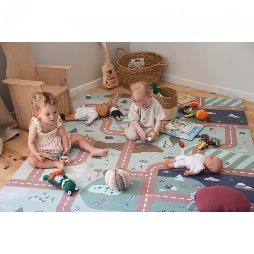 Килимок для розвитку моторики Beaba Arch 200 x 150 см бежевий/зелений , арт. 915074
