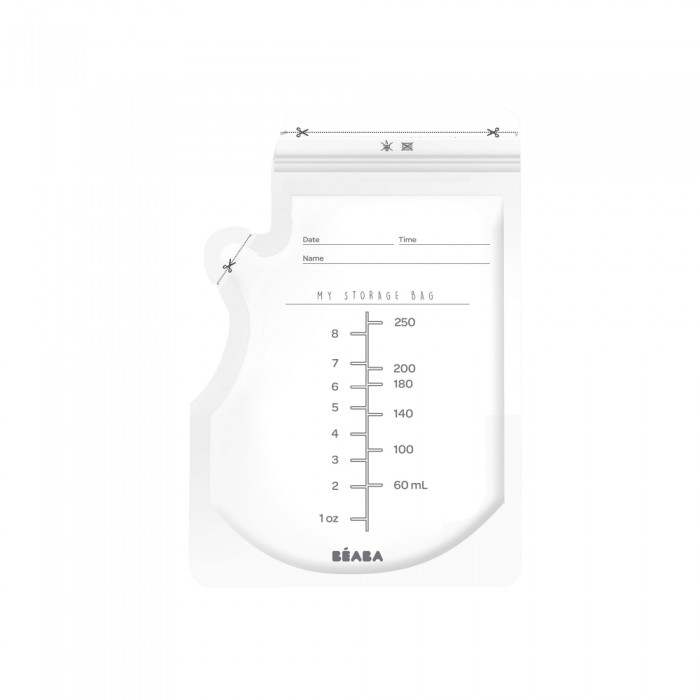 Пакети для зберігання грудного молока Beaba, 250 мл, 50 шт, арт. 911738