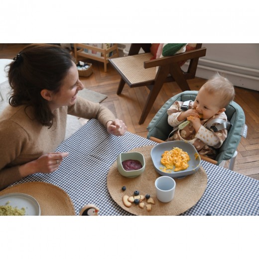 Силиконовый набор для первого прикорма Béaba оливковый  — 4 предмета