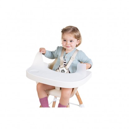 Столик для стільця для годування Childhome Evolu white