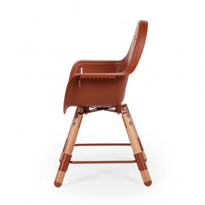 Стілець для годування Childhome Evolu 2 з бампером, Natural / Rust