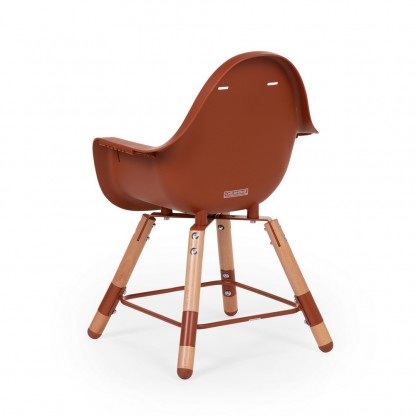 Стілець для годування Childhome Evolu 2 з бампером, Natural / Rust