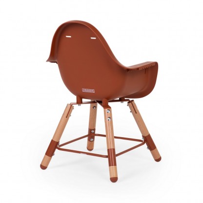 Стілець для годування Childhome Evolu 2 з бампером, Natural / Rust