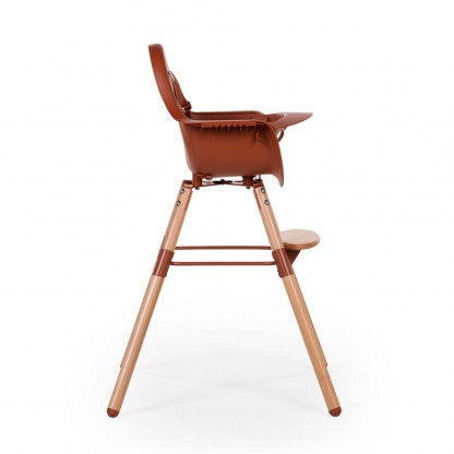 Стілець для годування Childhome Evolu 2 з бампером, Natural / Rust