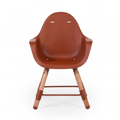 Стілець для годування Childhome Evolu 2 з бампером, Natural / Rust