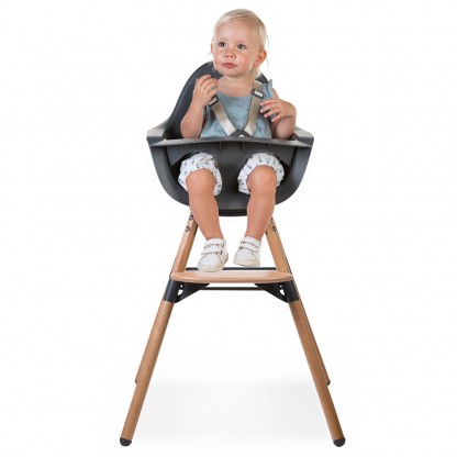 Стілець для годування Childhome Evolu ONE.80° з бампером, Natural / Anthracite
