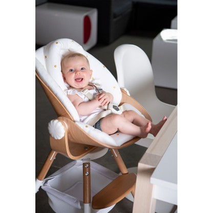 Подушка на сидіння для новонародженого Childhome Evolu gold dots, арт. CHEVOSCNBJGD