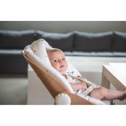 Подушка на сидіння для новонародженого Childhome Evolu gold dots, арт. CHEVOSCNBJGD