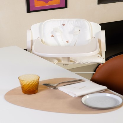 Подушка до стільця для годування Childhome Evosit High Chair hearts, арт. CCEVOSITJOH