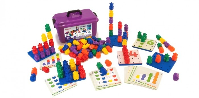 Набір Colour Bears 108 деталей Miniland — сортування та класифікація за методикою Монтессорі